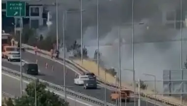 Anadolu Otoyolu'nda Sigara İzmariti Yangını Korkuttu, Trafik Kapatıldı!
