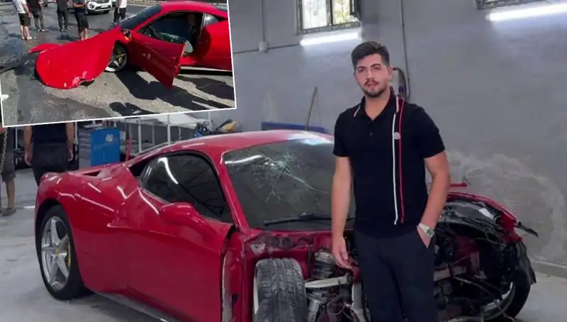 15 Milyonluk Ferrari Hurdaya Döndü: Sahibi Detaylarıyla Anlattı