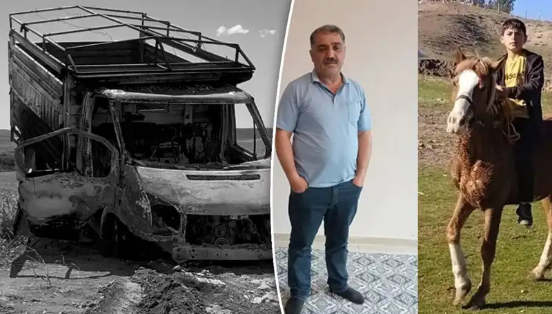 Diyarbakır'da Vahşice Öldürülen Baba ve Oğul, Hüzünle Yan Yana Defnedildi