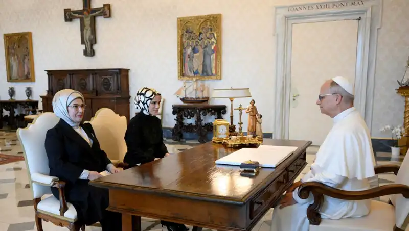 Emine Erdoğan ve Papa Leo Dünya Barışı İçin Bir Araya Geldi